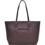 Faux Leather Buckle Strap Tote