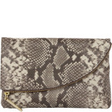 Anabella Python Clutch