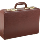 Expandable Executive Faux Leather Attache Case