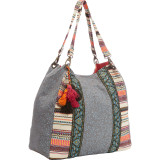 Paneled Front Shoulder Bag