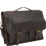 Soft Leather Laptop Messenger Bag and Brief