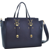 Elegant Buckle Strap Satchel