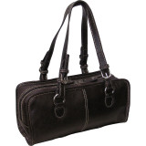 Classy Belt Stitched Leather Satchel