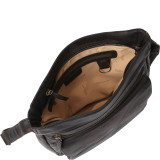 Two Top Zip Front Flap Organizer Crossbody