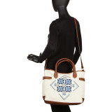 Canvas Geo Printed Tote