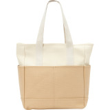 Color Block Canvas Tote