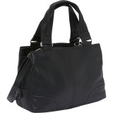 Three Compartment Top Zip Satchel