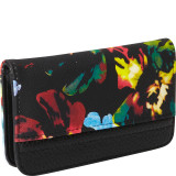 Abstract Floral Pik-Me-Up Snap Card Case