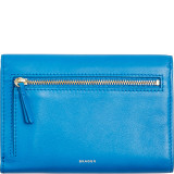 Compact Leather Flap Wallet