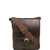 Hunter Small Leather Crossbody Messenger