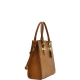 Structured Faux Leather Tote