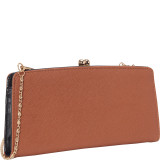 Faux Leather Frame Wallet