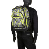 Patterned Wheeled Backpack
