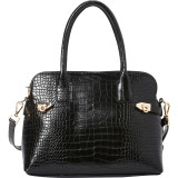 Aria Croco Shoulder Bag