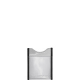 Leather Accent Magnetic Money Clip Stainless Steel Wallet - RFID