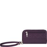 RFID Signature Embroidered Phone Clutch Wallet