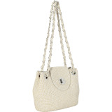 Two-Tone Paper Straw Lurex Bag