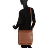 Fred Leather Business Laptop Messenger Crossbody Bag
