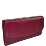 Leather Triple Gusset Flap Wallet