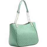 Nancy Ostrich Chain Shoulder Bag