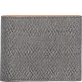 Recycled Twill and Leather International Traveler Wallet
