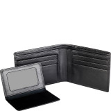 Mens Leather Bifold Wallet with Removable Credit Card Case