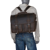 Leather Briefcase Travel Bag