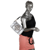 Joanne Metallic Geometrics Shoulder Bag