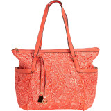 Gerda Retro Lace Side Pockets Tote Bag
