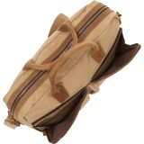 Casual Style Cotton Canvas Messenger Bag
