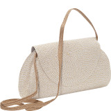 Lurex Paper Straw Bow Clutch/Crossbody