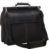 Mind Your Own Business - Colombian Leather Dowel Rod Laptop Case
