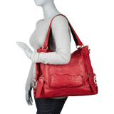 Jumbo Cosimo Crunched Leather Tote