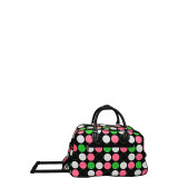 New Multi Dot 21" Rolling Duffel Bag