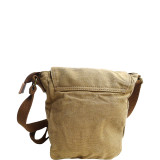 Tall 8" Small Canvas Slim Sling Shoulder Bag