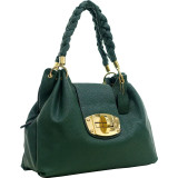 Buffalo Faux Leather Braided Strap Hobo