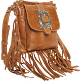 Eagle Feather Soft Crossbody Fringe Bag