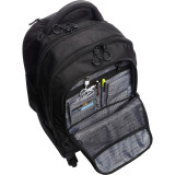 Roll On Back 4-Wheeled Double Compartment 17" Computer Backpack