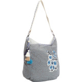 Cotton Floral Print Shoulder Bag