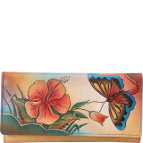 Hand Painted Checkbook wallet/Clutch