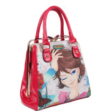 Xochil Print Satchel Bag