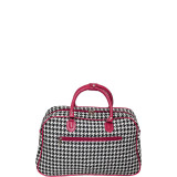 Houndstooth 21" Carry-On Duffel Bag