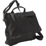 Black Leather Cross Body Bag