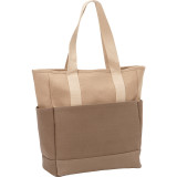 Color Block Canvas Tote