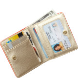 Polka Dot Laser Cut Medium Snap Billfold - Exclusive