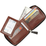 Men’s RFID Zippered Wallet with Removable Passcase