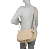 Cotton Canvas Messenger Bag
