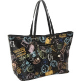 Bon Voyage Passport Print Large Tote