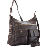 Leather 2 Front Pockets Hobo