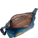 Hand Painted Large Shoulder Hobo